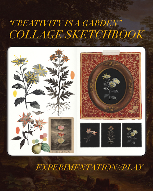 collage sketchbook