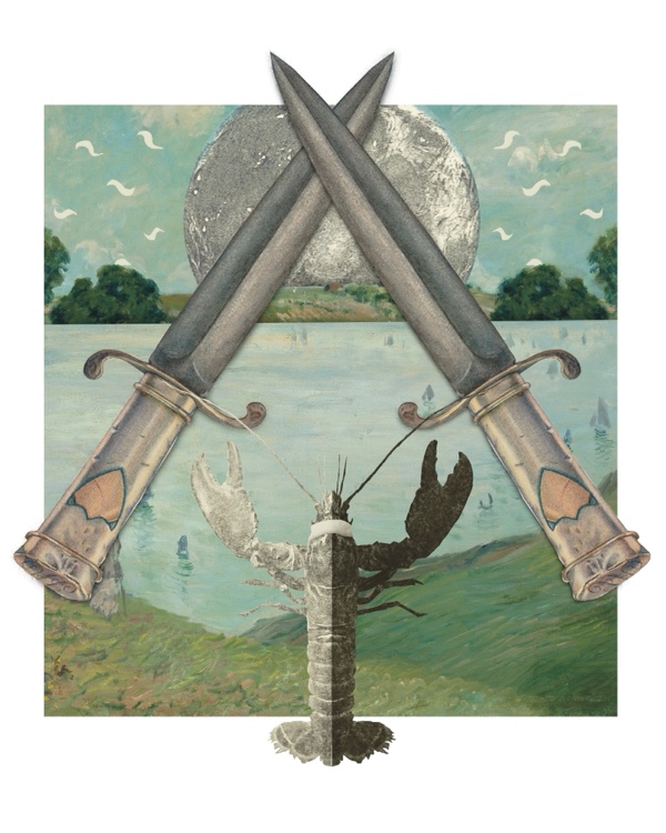 the moon + 2 of swords